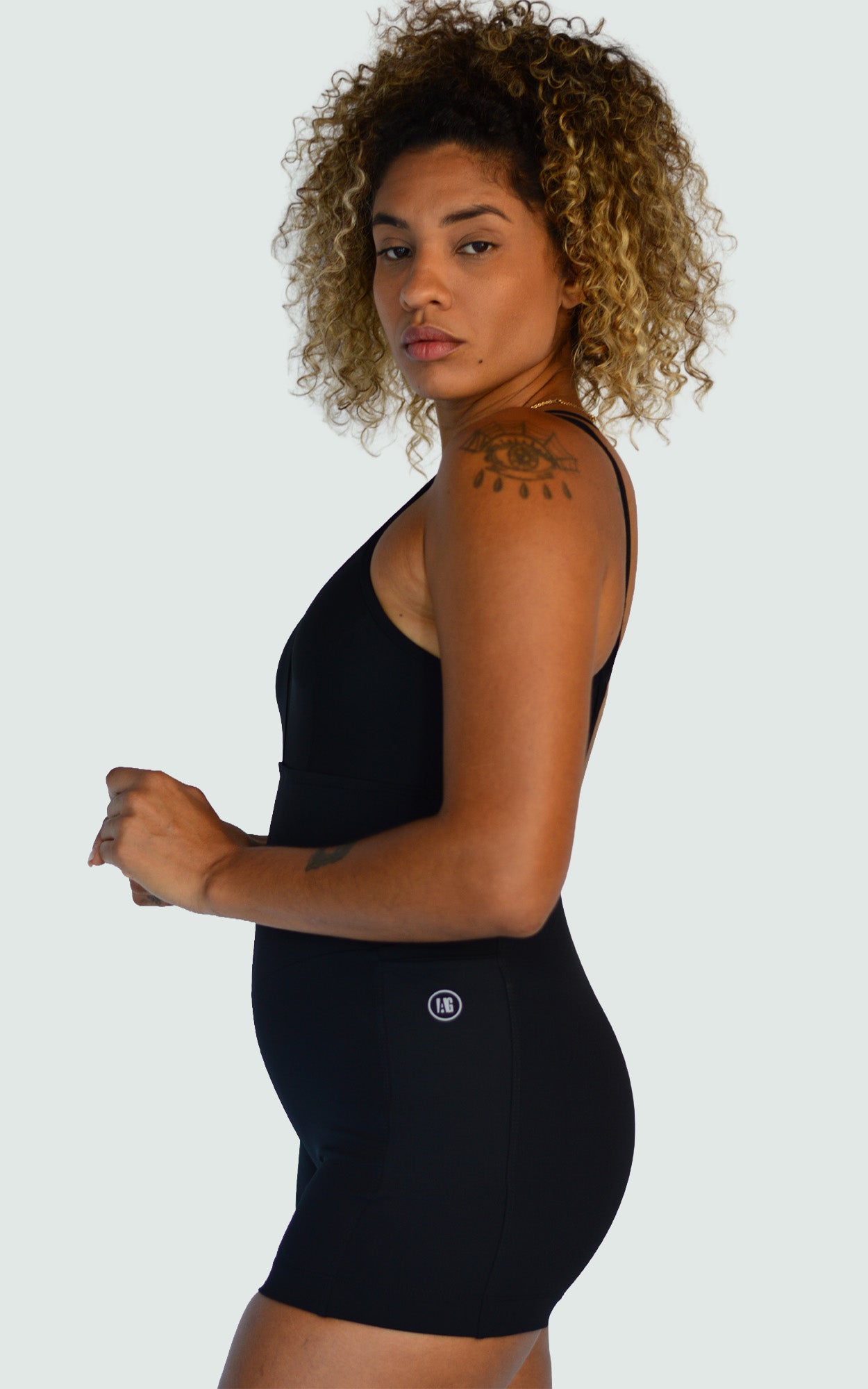 Macacão Curto Charm Preto