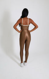 Legging Cós Cruzado Transpassado Mascavo